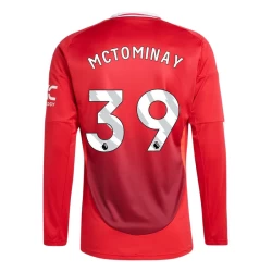 Manchester United Mctominay #39 Fußballtrikots 2024-25 Heimtrikot Herren Langarm