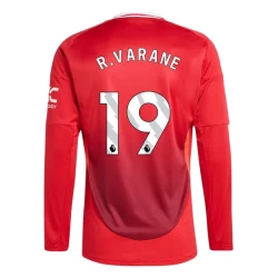 Manchester United R. Varane #19 Fußballtrikot 2024-25 Heimtrikot Herren Langarm