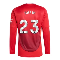 Manchester United Shaw #23 Fußballtrikot 2024-25 Heimtrikot Herren Langarm