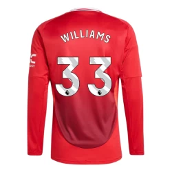 Manchester United Williams #33 Fußballtrikots 2024-25 Heimtrikot Herren Langarm