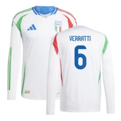 Marco Verratti #6 Italien Fußballtrikot EM 2024 Auswärtstrikot Herren Langarm