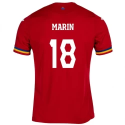 Marin #18 Rumänien Fußballtrikot EM 2024 Auswärtstrikot Herren