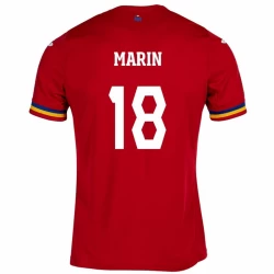 Marin #18 Rumänien Fußballtrikots EM 2024 Auswärtstrikot Herren
