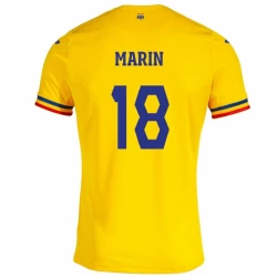 Marin #18 Rumänien Fußballtrikots EM 2024 Heimtrikot Herren