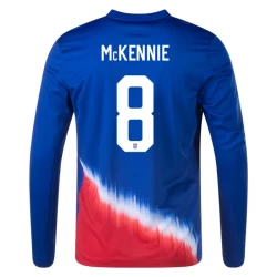 Mckennie #8 USA Fußballtrikot Copa America 2024 Auswärtstrikot Herren Langarm