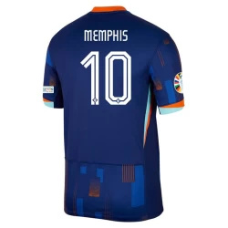 Memphis Depay #10 Niederlande Fußballtrikot EM 2024 Auswärtstrikot Herren