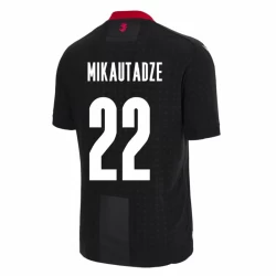 Mikautadze #22 Georgia Fußballtrikots EM 2024 Auswärtstrikot Herren