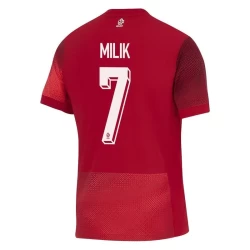 Milik #7 Polen Fußballtrikot EM 2024 Auswärtstrikot Herren