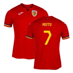 Mutu #7 Rumänien Fußballtrikot EM 2024 Auswärtstrikot Herren