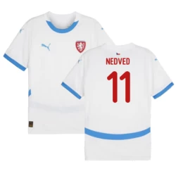 Nedved #11 Tschechien Fußballtrikot EM 2024 Auswärtstrikot Herren