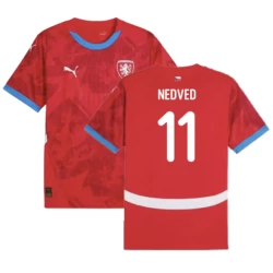 Nedved #11 Tschechien Fußballtrikot EM 2024 Heimtrikot Herren