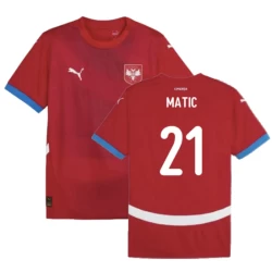 Nemanja Matić #21 Serbien Fußballtrikot EM 2024 Heimtrikot Herren