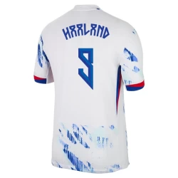 Norwegen Fußballtrikot 2024 Erling Haaland #9 Auswärtstrikot Herren