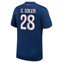 Paris Saint-Germain PSG C.Soler #28 Fußballtrikot 2024-25 Heimtrikot Herren