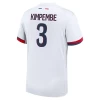 Paris Saint-Germain PSG Fußballtrikot 2024-25 Kimpembe #3 Auswärtstrikot Herren