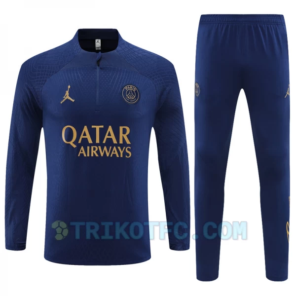 Paris Saint-Germain PSG Trainingsanzüge Sweatshirt 2023-24 Blau Player Version
