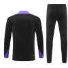Paris Saint-Germain PSG Trainingsanzüge Sweatshirt 2024-25 Schwarz Lila Player Version