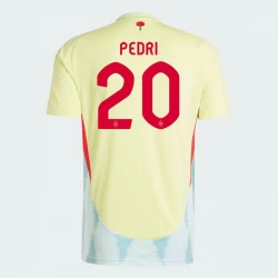 Pedri #20 Spanien Fußballtrikots EM 2024 Auswärtstrikot Herren
