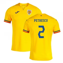 Petrescu #2 Rumänien Fußballtrikots EM 2024 Heimtrikot Herren