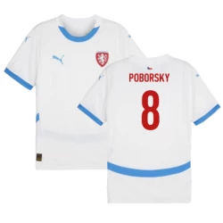 Poborsky #8 Tschechien Fußballtrikot EM 2024 Auswärtstrikot Herren