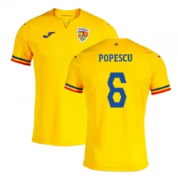Popescu #6 Rumänien Fußballtrikots EM 2024 Heimtrikot Herren