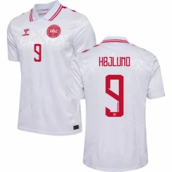 Rasmus Højlund #9 Dänemark Fußballtrikot EM 2024 Auswärtstrikot Herren