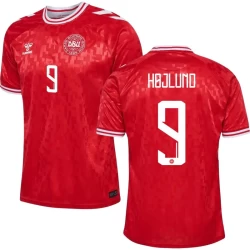 Rasmus Højlund #9 Dänemark Fußballtrikot EM 2024 Heimtrikot Herren