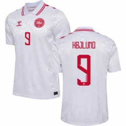Rasmus Højlund #9 Dänemark Fußballtrikots EM 2024 Auswärtstrikot Herren