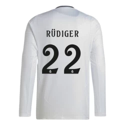 Real Madrid Antonio Rudiger #22 Fußballtrikot 2024-25 Heimtrikot Herren Langarm