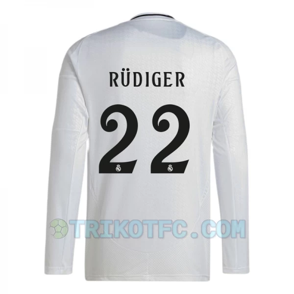 Real Madrid Antonio Rudiger #22 Fußballtrikots 2024-25 Heimtrikot Herren Langarm