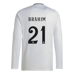 Real Madrid Brahim #21 Fußballtrikot 2024-25 Heimtrikot Herren Langarm