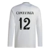 Real Madrid Camavinga #12 Fußballtrikots 2024-25 Heimtrikot Herren Langarm
