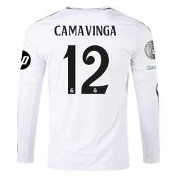 Real Madrid Carvajal #12 Fußballtrikot 2024-25 HP Heimtrikot Herren Langarm