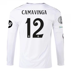 Real Madrid Carvajal #12 Fußballtrikots 2024-25 HP Heimtrikot Herren Langarm