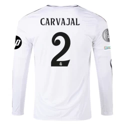 Real Madrid Carvajal #2 Fußballtrikot 2024-25 HP Heimtrikot Herren Langarm