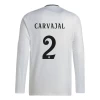Real Madrid Carvajal #2 Fußballtrikots 2024-25 Heimtrikot Herren Langarm
