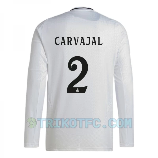 Real Madrid Carvajal #2 Fußballtrikots 2024-25 Heimtrikot Herren Langarm
