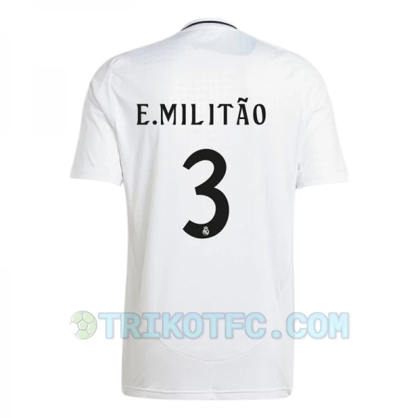 Real Madrid E. Militao #3 Fußballtrikots 2024-25 Heimtrikot Herren