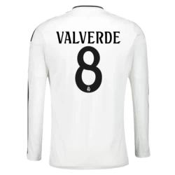 Real Madrid Federico Valverde #8 Fußballtrikot 2024-25 Heimtrikot Herren Langarm