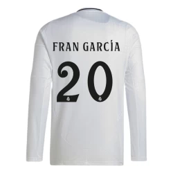 Real Madrid Fran Garcia #20 Fußballtrikot 2024-25 Heimtrikot Herren Langarm