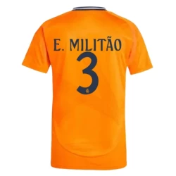 Real Madrid Fußballtrikot 2024-25 E.Militao #3 Auswärtstrikot Herren