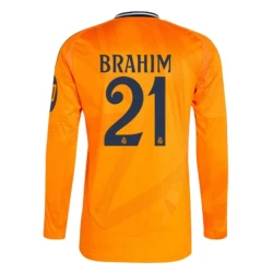 Real Madrid Fußballtrikot 2024-25 HP Brahim #21 Auswärtstrikot Herren Langarm