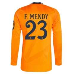 Real Madrid Fußballtrikot 2024-25 HP F.Mendy #23 Auswärtstrikot Herren Langarm