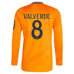 Real Madrid Fußballtrikot 2024-25 HP Federico Valverde #8 Auswärtstrikot Herren Langarm