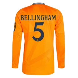 Real Madrid Fußballtrikot 2024-25 HP Jude Bellingham #5 Auswärtstrikot Herren Langarm