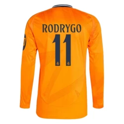 Real Madrid Fußballtrikot 2024-25 HP Rodrygo #11 Auswärtstrikot Herren Langarm