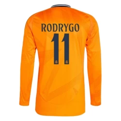 Real Madrid Fußballtrikot 2024-25 Rodrygo #11 Auswärtstrikot Herren Langarm