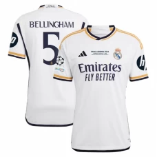 Real Madrid Jude Bellingham #5 Fußballtrikot 2023-24 Final London HP Heimtrikot Herren