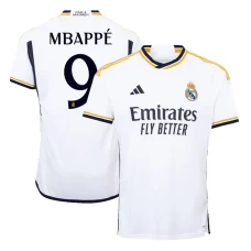 Real Madrid Kylian Mbappé #9 Fußballtrikot 2023-24 Heimtrikot Herren