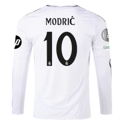 Real Madrid Luka Modrić #10 Fußballtrikot 2024-25 HP Heimtrikot Herren Langarm